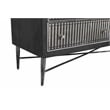 Pemberly Row Hand-Carved 6-Drawer Mango Wood Chest on Forged Iron in Brown
