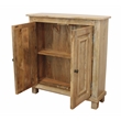 Pemberly Row 2-Door Mango Wood Sideboard with Interior Shelves in Natural