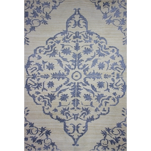 Pemberly Row 2x3 Hand-Knotted New Zealand Wool Area Rug in Beige