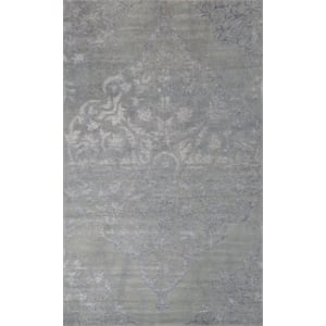 Pemberly Row 1.6x1.6 Hand-Knotted New Zealand Wool Area Rug in Gray
