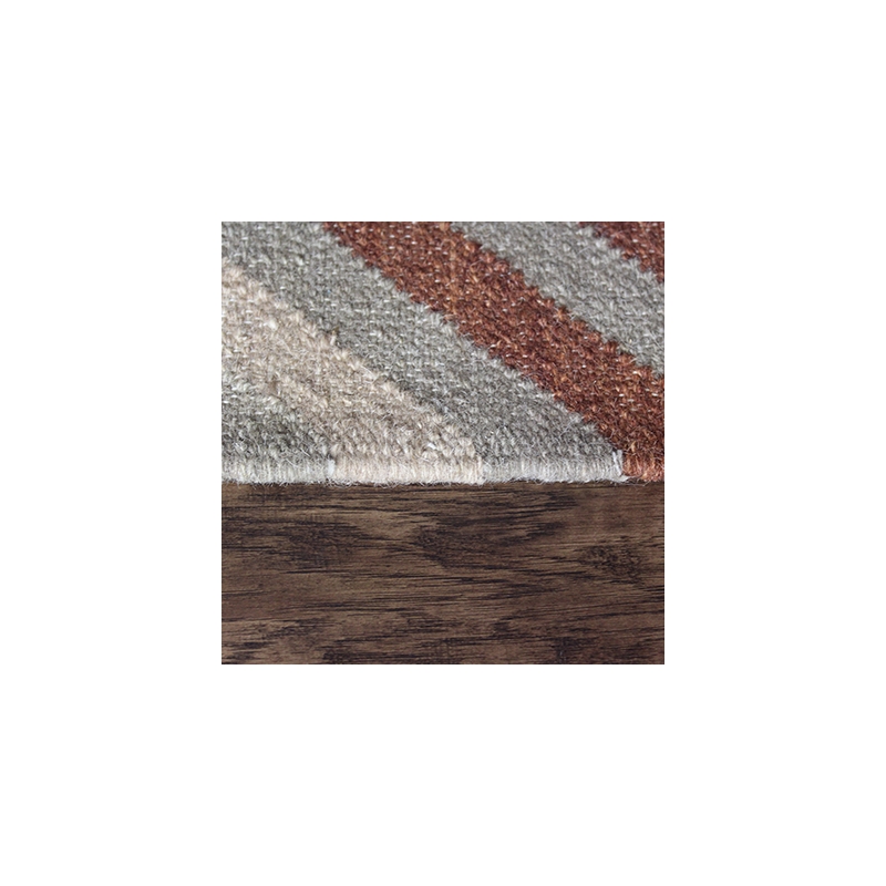 Pemberly Row 7.6x9.6 Handwoven New Zealand Wool Kilim Area Rug in Multi-Color