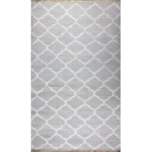 Pemberly Row 4x6 Handwoven New Zealand Wool Kilim Area Rug in Natural