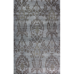 Pemberly Row 2x3 Hand-Knotted New Zealand Wool Area Rug in Gray