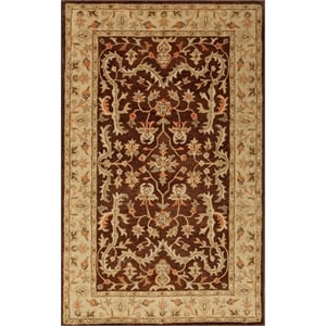 Pemberly Row 5x8 Hand-Tufted New Zealand Wool Area Rug in Brown