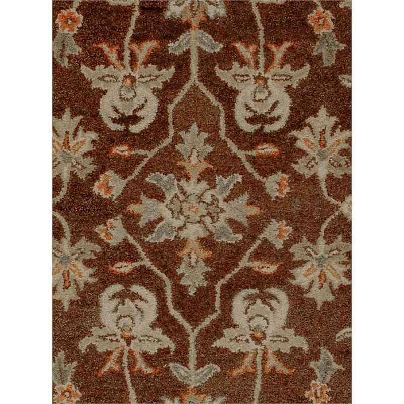 Pemberly Row 8x11 Hand-Tufted New Zealand Wool Area Rug in Brown