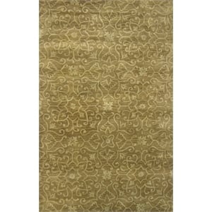 Pemberly Row 5x8 Hand-Tufted Hand-Sculpted NZ Wool Rug with Cream/Ivory Pattern