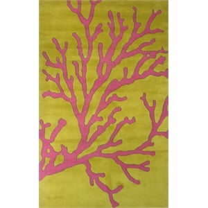 Pemberly Row 4x6 Hand-Tufted Hand-Sculpted Blended NZ Wool Area Rug in Gold