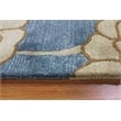 Pemberly Row 2x3 Nature-Inspired Cut Pile & Loop NZ Wool & Viscose Rug in Blue