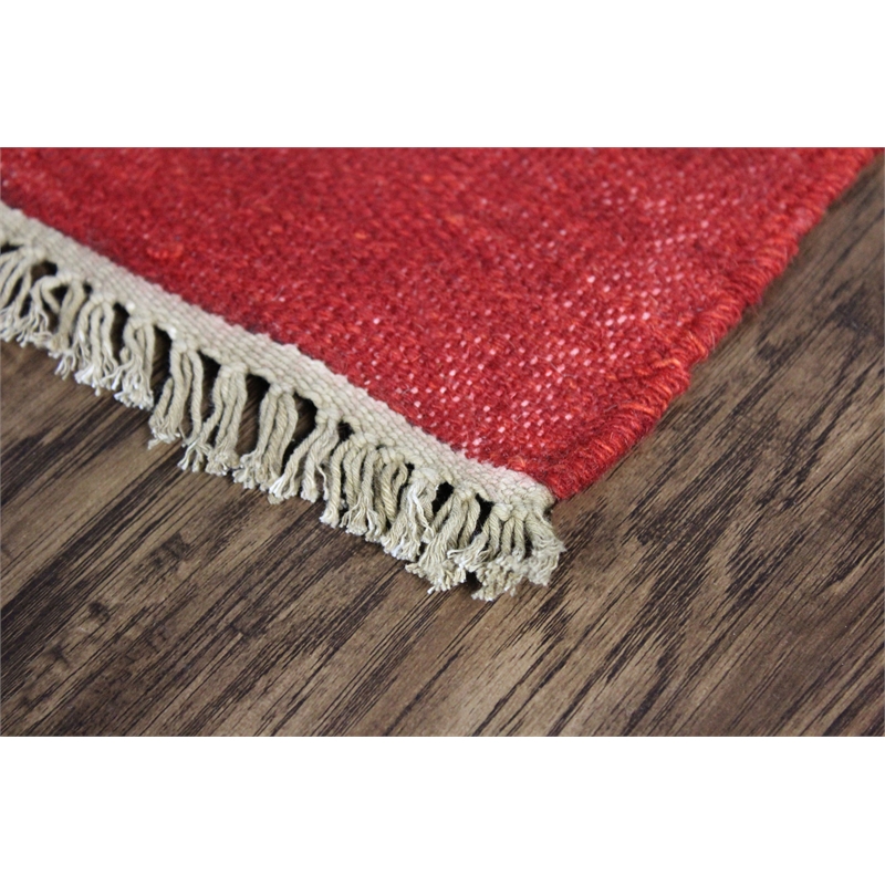 Pemberly Row 5x8 Handwoven NZ Wool and Chrome Dye Kilim Area Rug in Blue