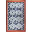 Pemberly Row 5x8 Handwoven NZ Wool and Chrome Dye Kilim Area Rug in Blue
