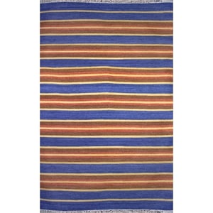 Pemberly Row 2x3 Handwoven NZ Wool and Chrome Dye Kilim Area Rug in Blue