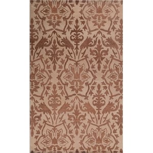 Pemberly Row 9.6x13 Hand-Tufted and Hand-Sculpted NZ Wool Area Rug in Beige