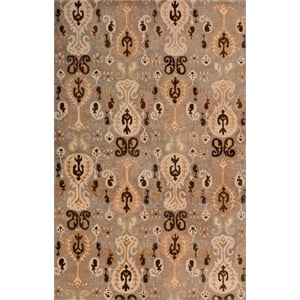 Pemberly Row 9.6x13 Hand-Tufted and Hand-Sculpted NZ Wool Area Rug in Beige