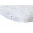 Pemberly Row White Marble Top Oval Dining Table with Solid Wood Base