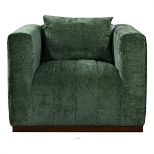 Pemberly Row 40.5&quot Lounge Chair in Cypress Green Multi-Weave with Pillow