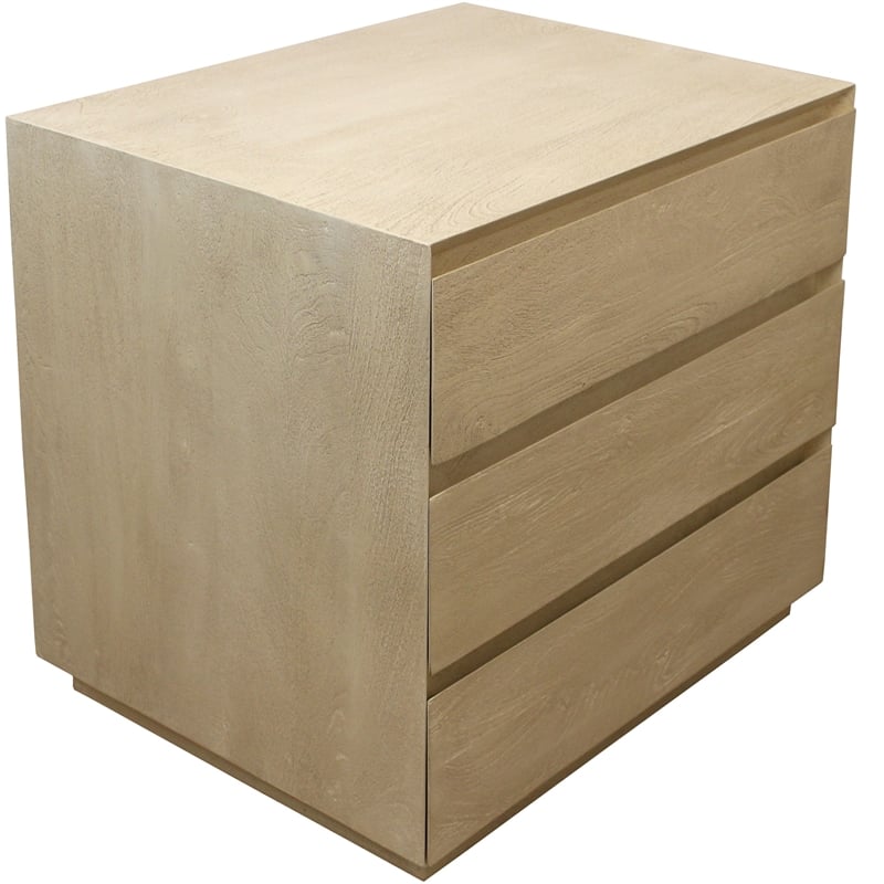 Pemberly Row 3-Drawer Solid Mango Wood 26