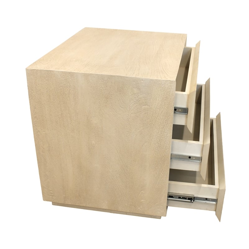 Pemberly Row 3-Drawer Solid Mango Wood 26