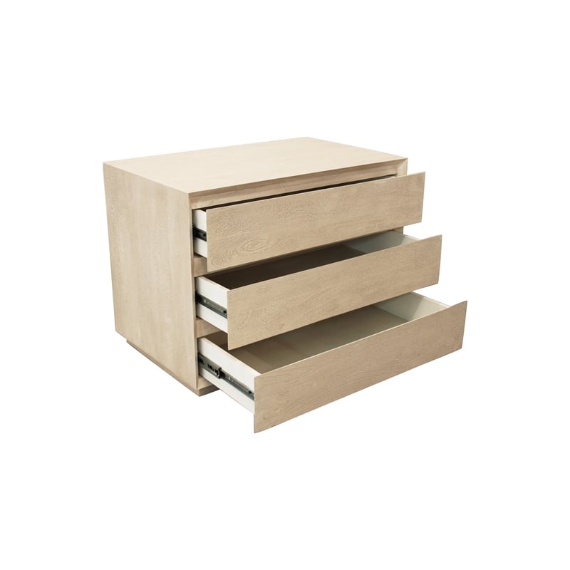 Pemberly Row 3-Drawer Solid Mango Wood 32