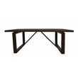 Pemberly Row 7-Piece Dining Set with 6 Upholstered Chairs in Two-Tone Brown