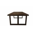 Pemberly Row 7-Piece Dining Set with 6 Upholstered Chairs in Two-Tone Brown