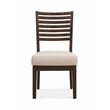 Pemberly Row 7-Piece Dining Set with 6 Upholstered Chairs in Two-Tone Brown