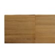 Pemberly Row Oak Wood Platform California King Bed with Wings in Natural