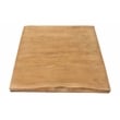 Pemberly Row Solid Acacia Wood Live Edge Square Coffee Table in Natural