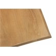 Pemberly Row Solid Acacia Wood Live Edge Square Coffee Table in Natural