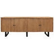 Pemberly Row Solid Acacia Wood Live Edge Credenza Sideboard in Natural