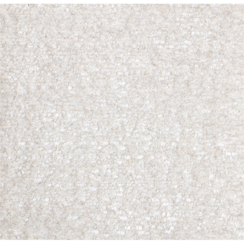 Pemberly Row Lounge Chair in Boucle Ivory Fabric with Toughened Iron Frame
