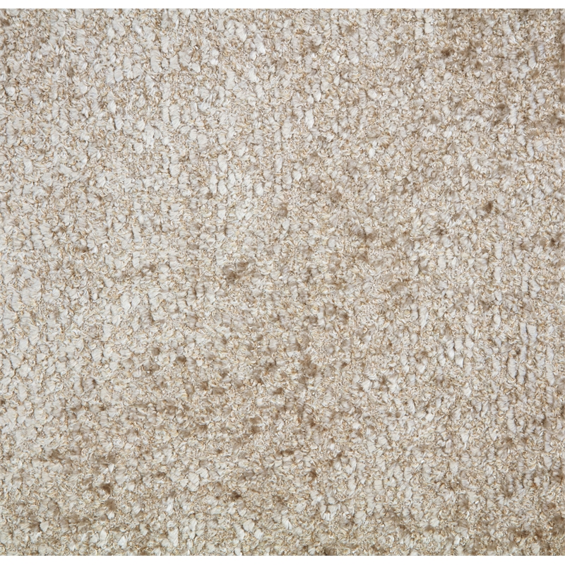Pemberly Row Lounge Chair in Boucle Beige Fabric with Toughened Iron Frame