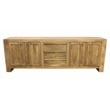 Pemberly Row 3-Drawer 4-Door Solid Mango Wood Sideboard in Distressed Natural
