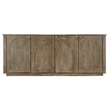 Pemberly Row 4-Door Solid Wood Sideboard in North Creek Brown Finish