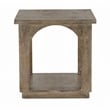Pemberly Row Solid Mango Wood End Table in North Creek Brown Finish
