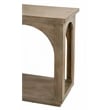 Pemberly Row Solid Mango Wood Console Table in North Creek Brown Finish