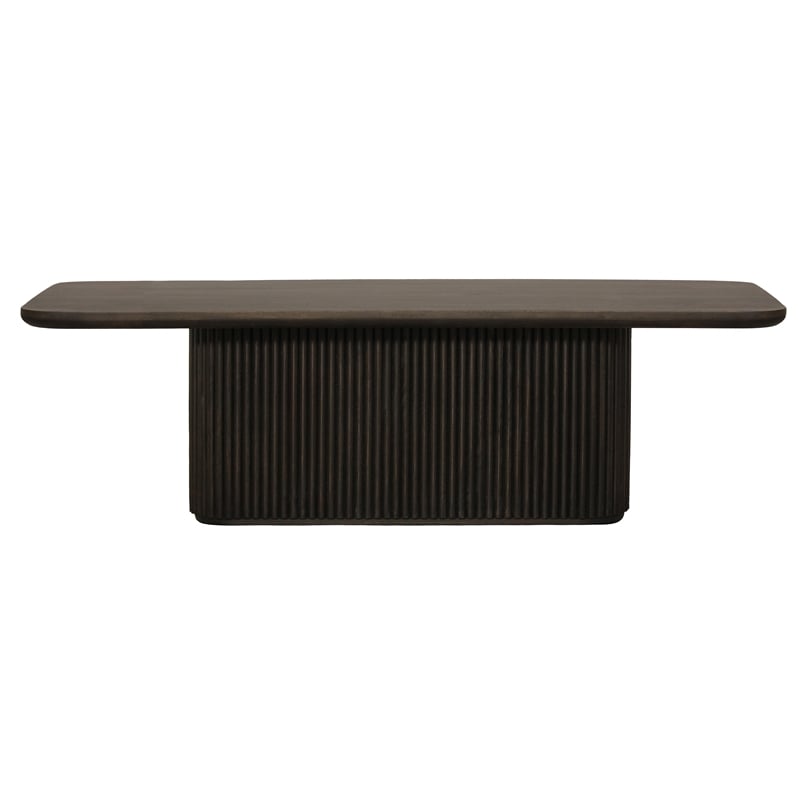 Pemberly Row Cocktail Table in Modern Espresso Finish on Mango Solid Wood