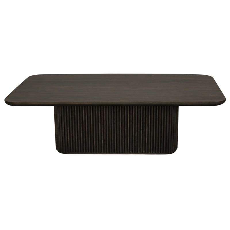 Pemberly Row Cocktail Table in Modern Espresso Finish on Mango Solid Wood