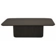 Pemberly Row Cocktail Table in Modern Espresso Finish on Mango Solid Wood