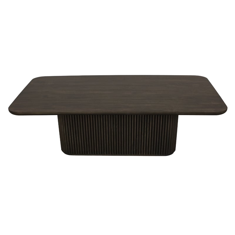 Pemberly Row Cocktail Table in Modern Espresso Finish on Mango Solid Wood