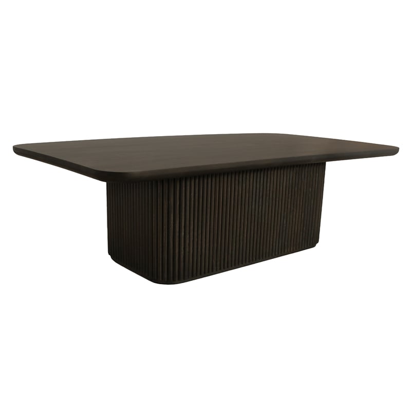 Pemberly Row Cocktail Table in Modern Espresso Finish on Mango Solid Wood