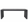 Pemberly Row 3-Piece Reclaimed Solid Wood Cocktail Table Set in Ebony Gray