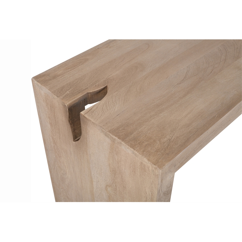 Pemberly Row 4-Piece Reclaimed Wood Counter Table Set in Light Ash Ivory