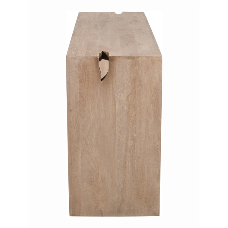 Pemberly Row 4-Piece Reclaimed Wood Counter Table Set in Light Ash Ivory
