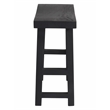 Pemberly Row 4-Piece Reclaimed Wood Counter Table Set in Graphite Black