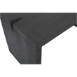 Pemberly Row Reclaimed Solid Wood Office Desk in Graphite Black Finish