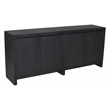 Pemberly Row 4-Door Reclaimed Solid Wood Sideboard in Graphite Black