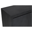 Pemberly Row 4-Door Reclaimed Solid Wood Sideboard in Graphite Black