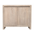 Pemberly Row 2-Door Reclaimed Solid Wood Sideboard in Light Ash Ivory