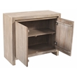 Pemberly Row 2-Door Reclaimed Solid Wood Sideboard in Light Ash Ivory