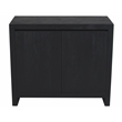 Pemberly Row 2-Door Reclaimed Solid Wood Sideboard in Graphite Black